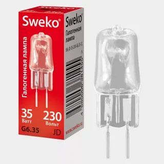 Лампа галогенная Sweko SHL-JCD-50Вт-230В-GY6.35-CL