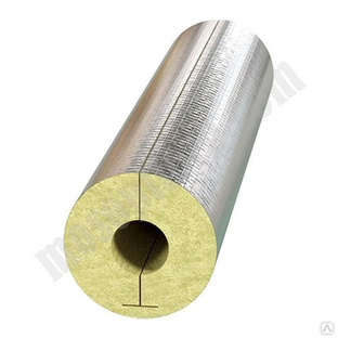 Цилиндры минераловатные с покрытием из фольги с нахлестом PAROC HVAC Section AluCoat T (273х40х1200мм) С-000102469 
