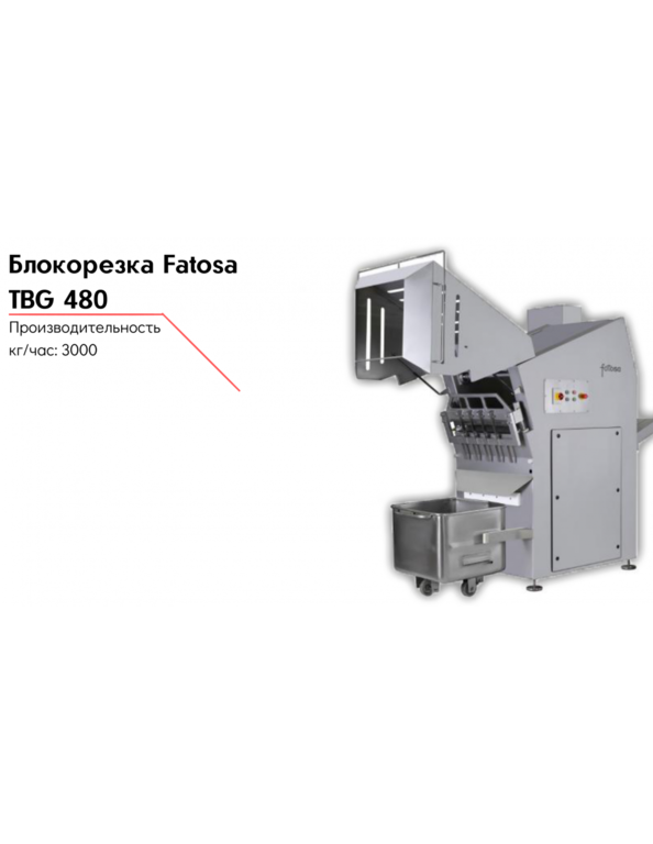 Блокорезка гильотинного типа Fatosa TBG 480