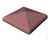 Клинкерный колпак на столб «Гладкий» (300x300x80) из бетона #1
