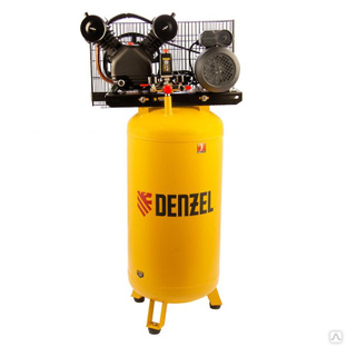 Компрессор воздушный BCV2200/100V, ременный привод, 2.3 кВт, 100 литров, 440 л/мин Denzel 