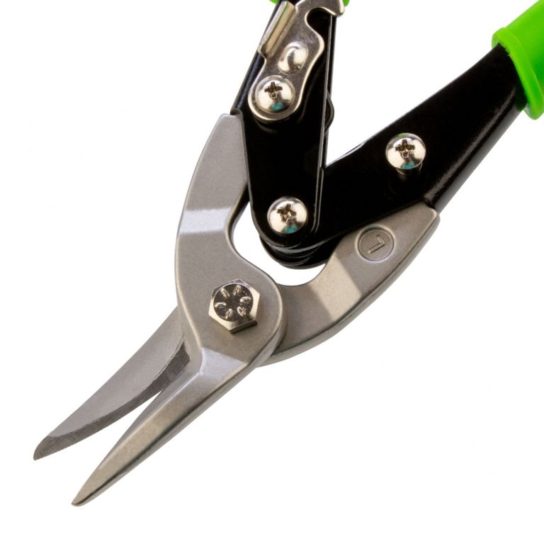Ножницы по металлу 250 мм, левый рез, сталь С55, двухкомпонентные рукоятки СИБРТЕХ 5