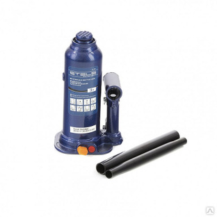 Домкрат гидравлический бутылочный 3 т, h подъема 188-363 мм, в пластиковом кейсе Stels #1