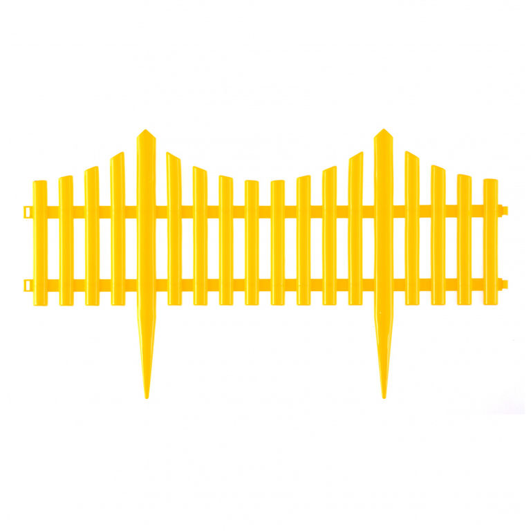 Забор декоративный "Гибкий", 24 х 300 см, желтый, Россия, Palisad
