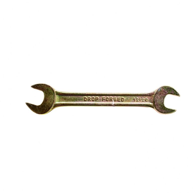 Ключ рожковый 12 х 13 мм, желтый цинк Сибртех