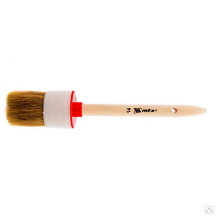 Кисть круглая №14 (50 мм), натуральная щетина, деревянная ручка MTX #1