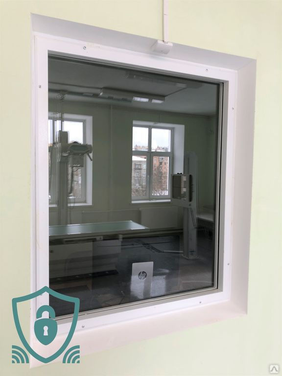 Окно рентгенозащитное 1100x900 мм, Pb 1,8 мм, белое 4