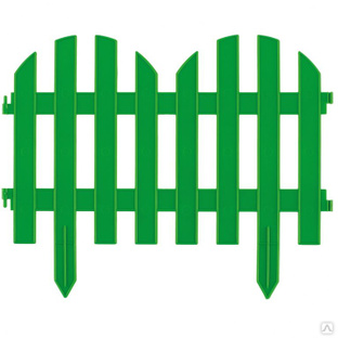 Забор декоративный "Романтика", 28 х 300 см, зеленый, Россия, Palisad 