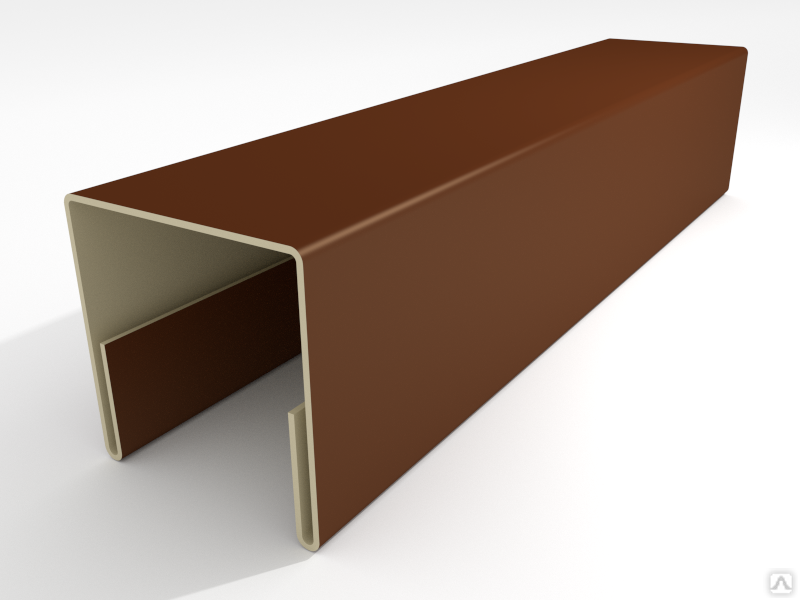 Планка заборная п-образная 10х30х2000 мм коричневая RAL 8017. Планка z - образная (RAL 9003). Планка угла наружного 50x50x2000 (ПЭ-01-8017-0.45). Планка п-образная 122х70, цинк, без завальцовки.