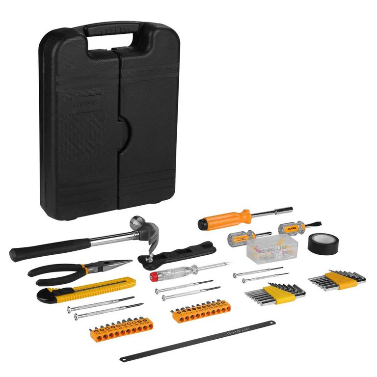 Набор инструментов для дома DEKO DKMT142 (142 предмета) в чемодане Deko
