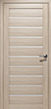 Дверь Альфа МДФ Сатин бесцветный, глухая вставка 21х7