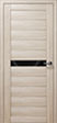 Дверь Линк МДФ Лакобель белый / черный Сатин бронза / графит Стекло с рисунком б. цвет. / бронза 21х8