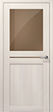 Дверь Омега С МДФ Сатин бесцветный, глухая вставка 21х7