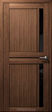 Дверь Дельта М МДФ Сатин бесцветный, глухая вставка 21х9