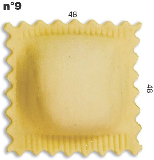 Блок формования равиоли для насадки Multipasta (совместима с P Nuova, P6, P12) Imperia and Lamonferrina форма №9 ravioli