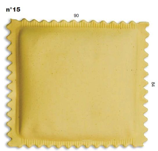 Штамп для равиоли для насадки La Monferrina Multipasta большой квадрат 90Х84 ММ 15