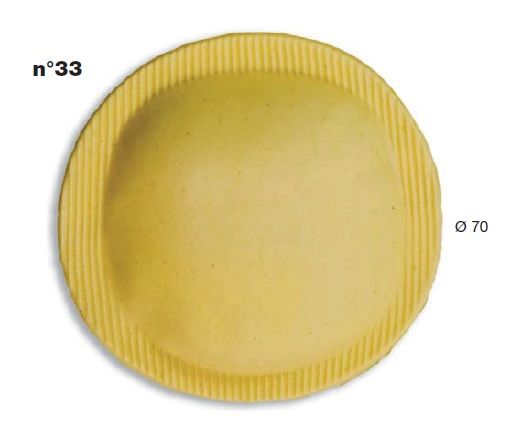 Штамп для равиоли для насадки La Monferrina Multipasta круг диам. 70 ММ 33