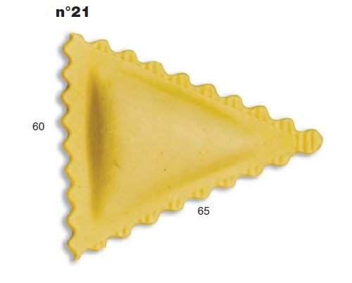 Штамп для равиоли для насадки La Monferrina Multipasta треугольник 60Х65 ММ 21