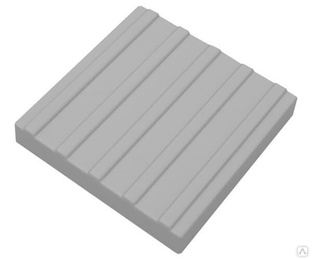 Тактильная плитка (А1) «Прямолинейные параллельные рифы» (300х300х50)