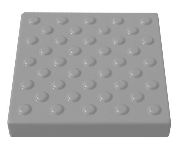 Тактильная плитка А2 «Усеченные конусы в шахматном порядке» 300х300х50