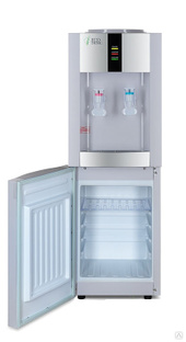 Кулер напольный с холодильником Ecotronic H1-LF white-silver #1