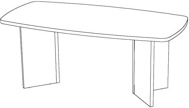 Стол для переговоров 1800х900х750h (арт. Пр.СП-18)