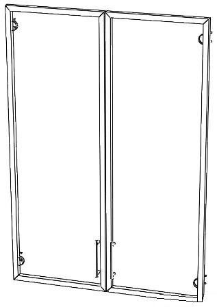 Комплект стеклянных дверей для Пр.Ш-2 (арт. Пр.ДШ-2СТА)