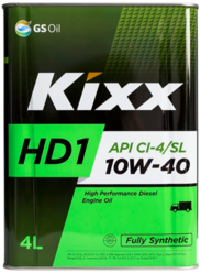 Полусинтетическое моторное масло KIXX HD CG-4 10W-40 (DYNAMIC) (4 л.) 3