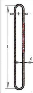 Строп канатный кольцевой (УСК2, СКК1) г/п 10 т от 1 м 23,5 мм ГОСТ 7668 