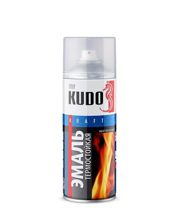 Эмаль термостойкая ( 800 °C) KU -5001 KUDO /серебристая/ 0,520мл + д