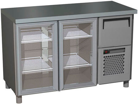 Стол холодильный Polus T57 M2-1-G X7 0430-1 (2) 9 (BAR-250С Сarboma)