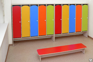 Шкаф для раздевалок (детский сад) 