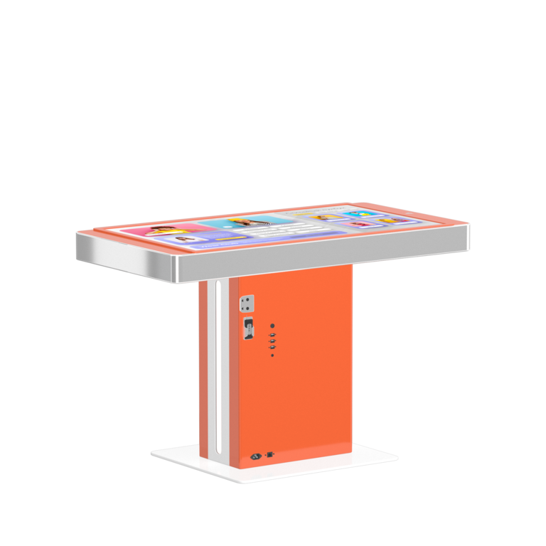 Интерактивный стол UTSKIDS 43. Стол слайдер. Небольшой поворотный сенсорный стол. Стол психолога. Интерактивный стол психолога
