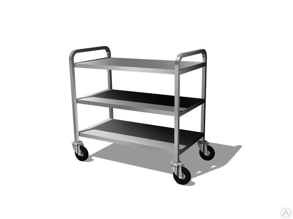 Тележка медицинская для развоза пищи, 3 полки купить от 19 000 руб. в ...