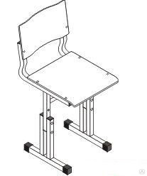 Стульчик регулируемый по высоте