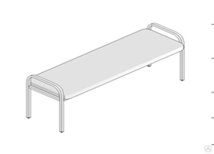 Банкетка медицинская бм 3х