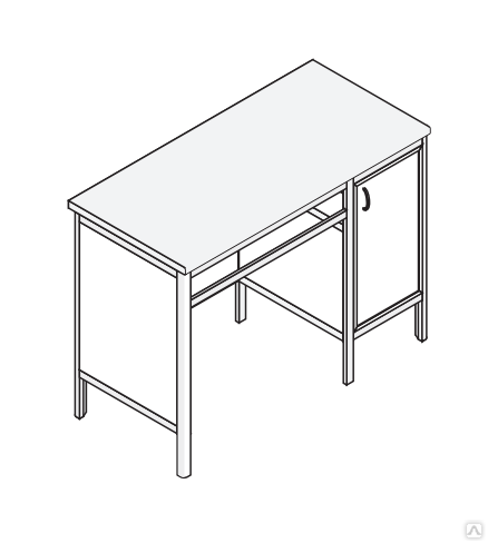 Стол лабораторный 1200х600х850