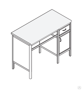 Стол лабораторный с мойкой слм 3 01