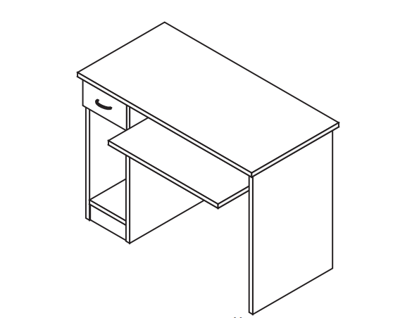 Стол для компьютера 1200х600х750 мм