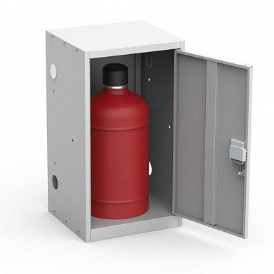 Шкаф для газовых баллонов на 27 литров ШГР-27-1 (382х420х760 мм) Металл-Зав
