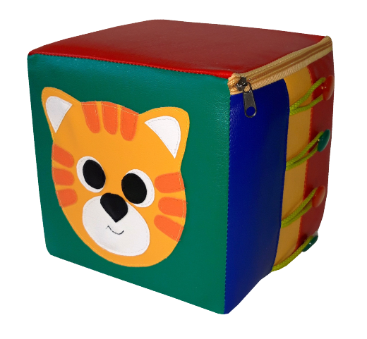Кубик дидактический Котик