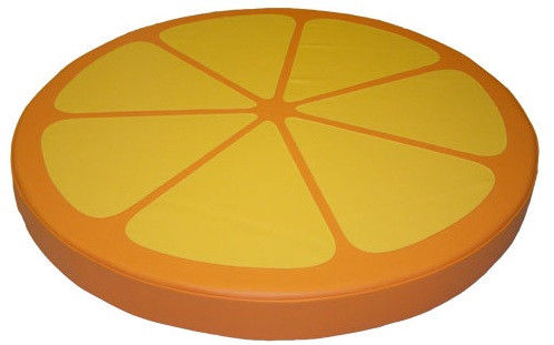 Мат напольный "Апельсиновая долька" диаметр 150 см (складной/нескладной)