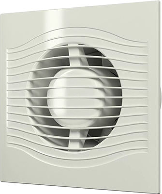 Вентилятор вытяжной с обратным клапаном DiCiTi SLIM 5C Ivory