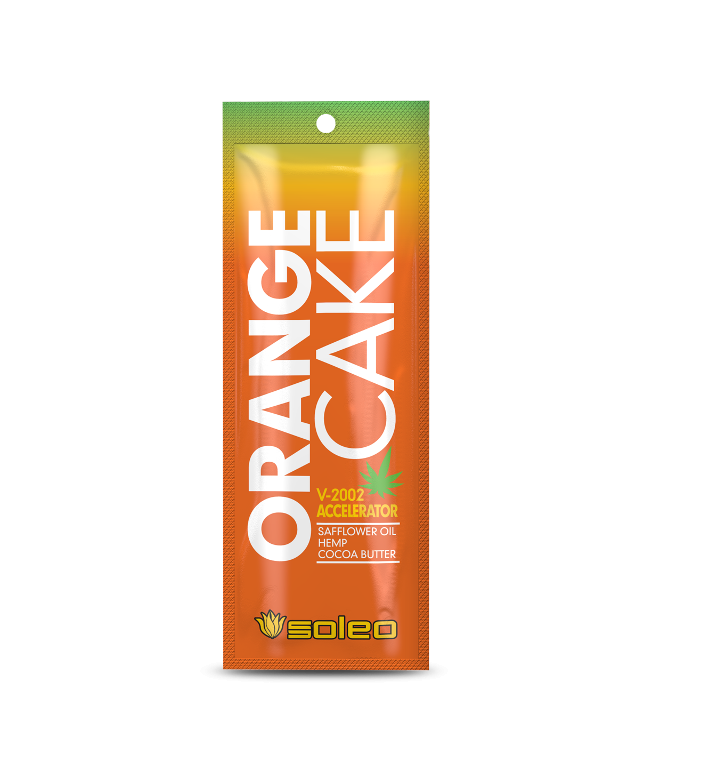 SOLEO Orange cake 15 мл. Усилитель загара с экстрактом конопли и ар