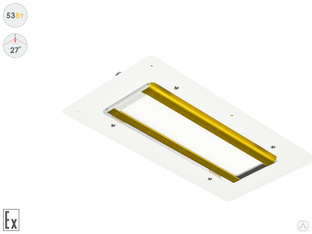 Светодиодный светильник Прожектор Взрывозащищенный GOLD, для АЗС, 53 Вт, 27° #1