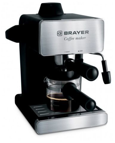 Кофеварка BRAYER BR-1103 950Вт. 0,25л. 4бар,антикап.система /2/