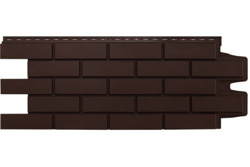 Панель фасадная Grand line Клинкерный кирпич 968х390 0.38м2 968х390 цвет коричневый