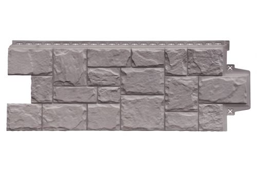 Панель фасадная ФП Grand Line Крупный Камень ЭЛИТ 968х390 цвет Какао