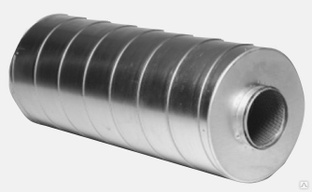 Шумоглушитель трубчатый круглый ГТК, D 100 мм, длина 600 мм 