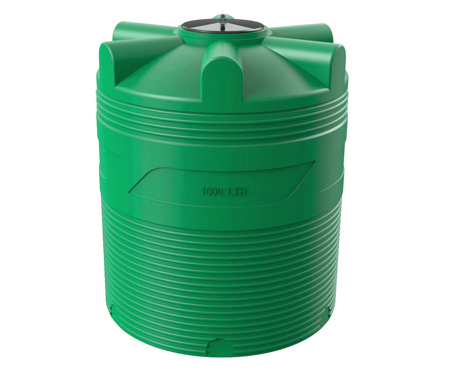Емкость V 1000 литров зеленая
